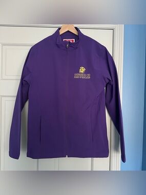 Purple Full-Zip Jacket with Embroidered Logo - BRAND NEW